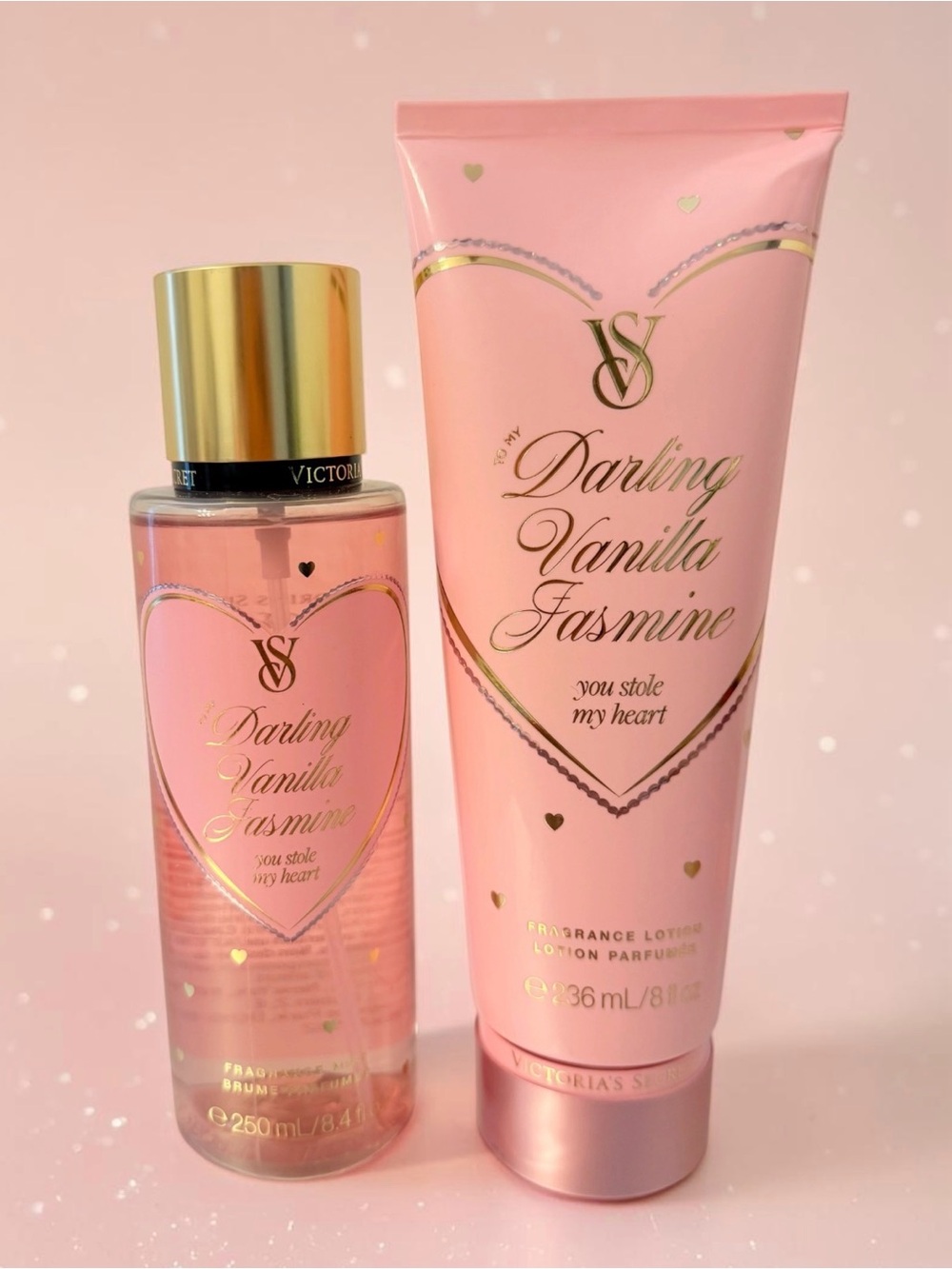 Victoria's Secret Darling Vanilla Jasmine Set Fragrance 2Pc